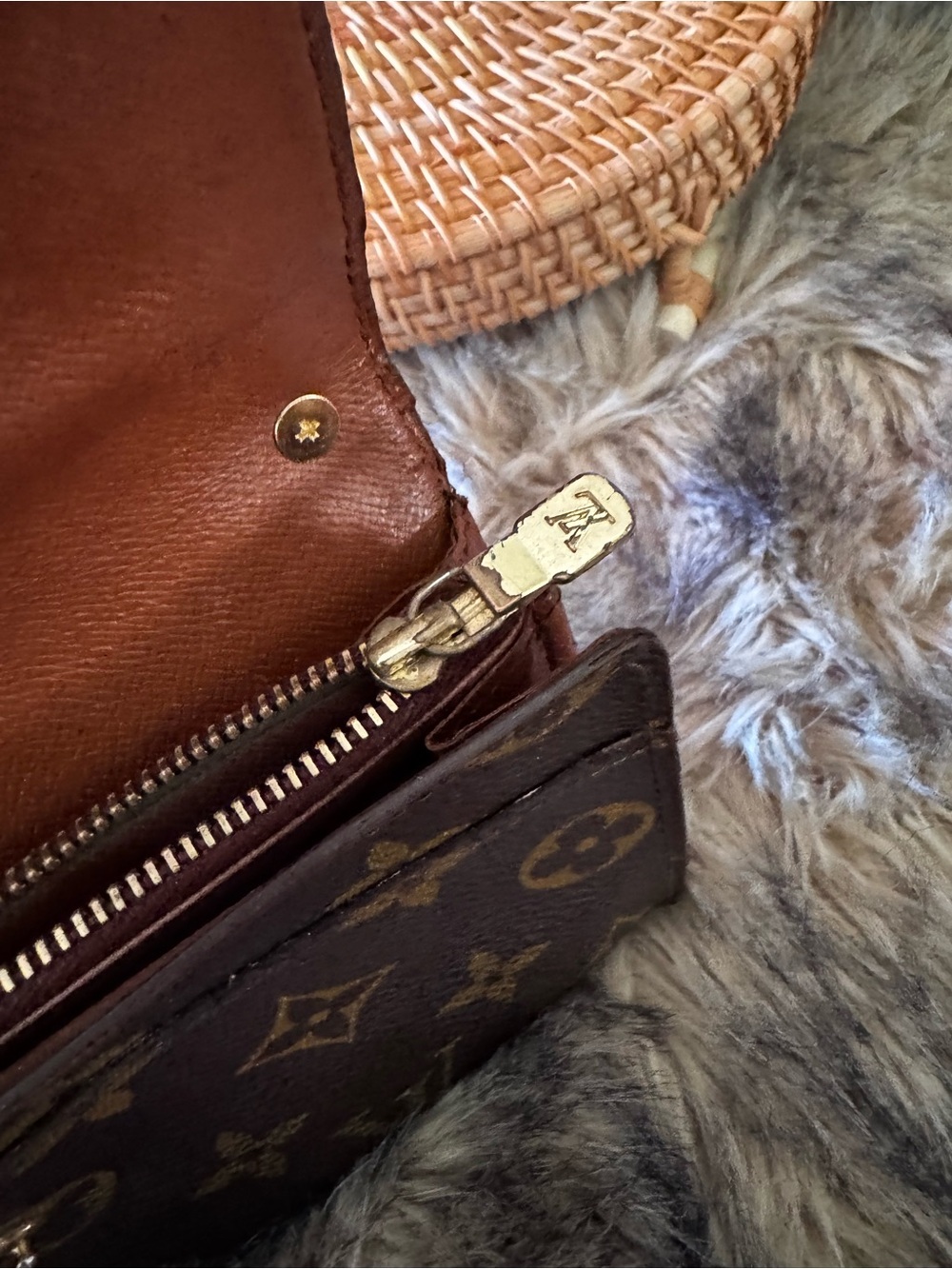 Louis Vuitton monogram sarah wallet, converted Crossbody vintage - Picture 17 of 17